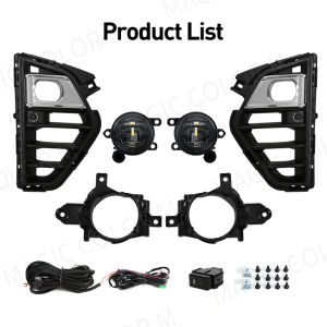 1 Set Car Front Bumper Fog Lamp For Nissan Caravan Micro Bus/Urvan NV350 2023 LED White Daytime Running Light 12V Wire Switch