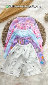 Set Celana Pendek Anak Karakter Kartun - Nyaman & Trendi untuk Usia 6-15 Tahun