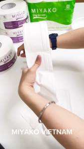 Giấy Vệ Sinh Cuộn Lớn MIYAKO | GVS Cuộn 600 Gram 2 Lớp | 100% Bột Giấy Nguyên Chất | Tiết Kiệm Rã Nhanh Trong Nước