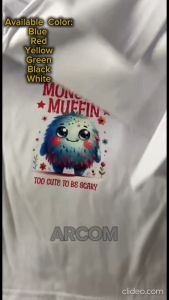 arcom labubu graphic tshirt for kids boys and girls high quality cotton kid tops