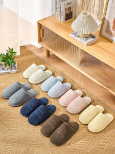 Dép Bông Kháng Khuẩn Chống Trượt Thêu Họa Tiết Mùa Đông 2025 Cho Nam Và Nữ Dùng Trong Nhà Thoải Mái Thoáng Khí