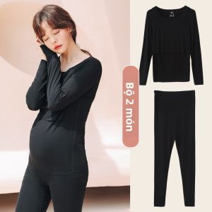 MIDULI | Bộ Đồ Lót Dày Cho Mẹ Bầu Bú Sữa Cotton