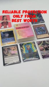 66x91mm Ultra Clear Card Sleeves – Best-Worth 50 / 100 Micron | Magic Pokemon TCG CCG | 100 Pcs