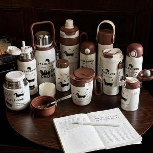 Portable Mini Stainless Steel 316 Insulated Water Bottle for Men And Women Cute Cartoon Design Coffee Thermos Travel Cup