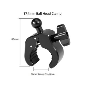 Magnetic Phone Holder Heavy-Duty Clamp Mount with 360° Rotation Slip Suction Pad Compatible with Treadmill Golf Cart Stroller