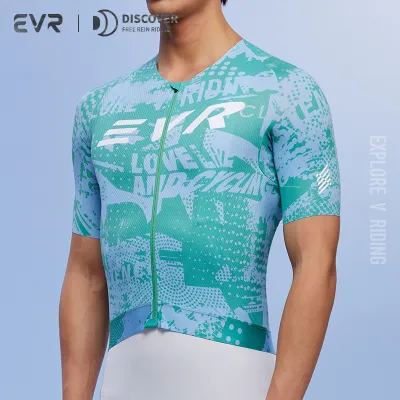 evr | Áo Đua Xe Đạp Cổ Ngắn Thoáng Khí Nhanh Khô Co Giãn Tốt