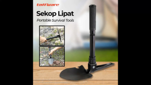 Taffware Pacul Sekop Lipat Militer Portable Survival Tools - Stainless Steel Durable with Multifunctional Features