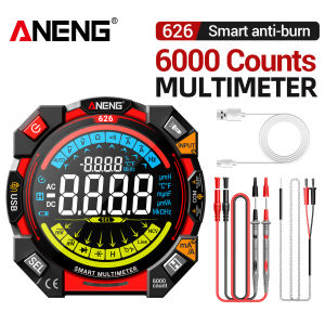 ANENG | ANENG 626 high-precision multimeter 6000 counts USB charging AC/DC voltage current temperature frequency NCV electrical tools
