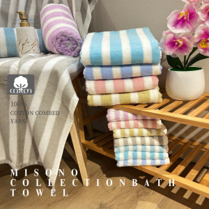Jean Perry Misono Collection Bath Towel 100% Cotton 27"x54" Tuala Mandian