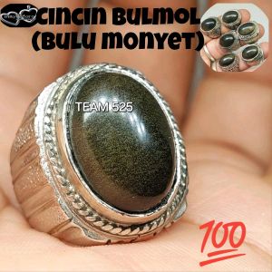 Cincin batu akik bulu monyet Cincin bulmon natural asli alam