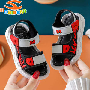 HOBIBEAR【ขายขาดทุน】เด็กรองเท้าแตะเด็กการ์ตูนรองเท้าแตะเกาหลีนุ่มแต่เพียงผู้เดียวรองเท้าแตะที่สะดวกสบายหล่อ Sandles