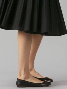 TB All Sheepskin Comfortable Women's Shoes: Ballet Flats Round Head Single Shoe Gold Label