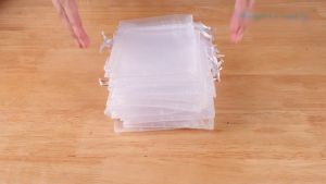 100pcs/Set Wedding Party Jewelry Gauze Bag Favour Gift Bags Pouch Drawstring Candy Bag Multifunctional