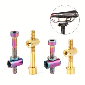 Bicycle M5 Titanium Alloy Screw Hex Socket Head Cap Screw for Seat Post Fixing Seat Tube Tightening Fixing Screw