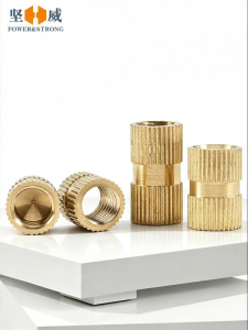 POWER&STRONG | Injection Molded Thermal Fusion Roll Patterned Blind Hole Copper Nuts