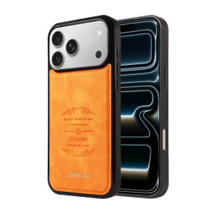 Faux Leather Phone Case for IPhone 17e 16 15 14 13 12 11 Pro Plus Pro Max Premium Business Phone Cover | Anti-Slip & Shockproof