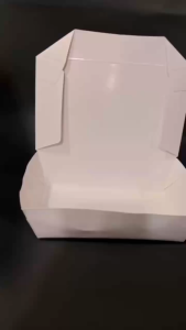 Lunch Box Siap Pakai Paper Kotak Makan Ivory ( M & L ) 290 GSM Termurah