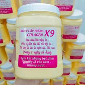 [CHUẨN XỊN]  LOẠI 1.Kem body cấy trắng Collagen X9 HỘP 1KÝ .CHẤT KEM NHƯ VIDEO.MAKEUP KHÁNG NƯỚC LÂU TRÔI