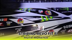 Stiker Desain Monster Motor & Stiker Striping Revo Fit Fi New Variasi Monster 02