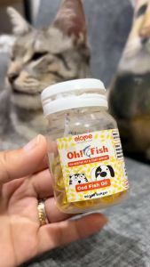 OH FISH! COD OIL MINYAK IKAN VITAMIN BULU HEWAN KUCING ANJING 100BUTIR elope