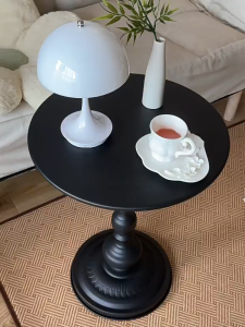 Mitsuchi Vintage Style Round Table Sofa Side Table Small Tea Coffee Table Corner Table Bedside Table