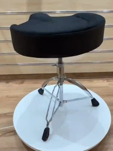 Braun Mall - สตูลกลองอาน สตูลกลองแจ๊ส เก้าอี้กลองแบบดรัม สตูลทรงสามเหลี่ยมแบบเส้นหนา ยกได้ สตูลกลองอเนกประสงค์สำหรับผู้ใหญ่