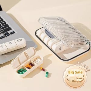 RA Weekly Pill Organizer Box 7-Day AM/PM Travel Medicine Case with Compartments AR