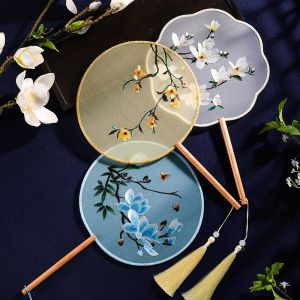 YUEXIAOQI | Embroidered Antique Fan Dance Use