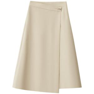 AMII | Rose Scented Metal Trim Wrinkle Resistant Midi Skirt