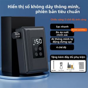 Máy Bơm Lốp Xe Hơi Tự Động Điện Di Động