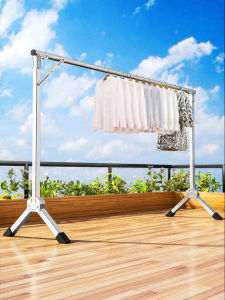 EVERTE | Foldable Standing Clothes Rack for Baby Clothes Drying
