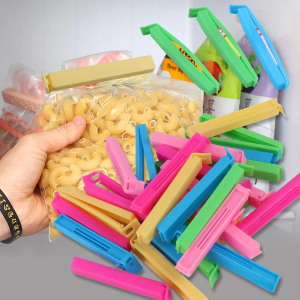10-50PCS Portable Kitchen Storage Food Snack Seal Sealing Bag Clips Sealer Clamp Plastic Tool Kitchen Accessories Food Bag Clips