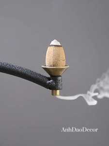 Phễu Đồng Xông Trầm Đế Trụ Đồng Đặt Trầm Nụ Phụ Kiện Thác Khói Chảy Ngược
