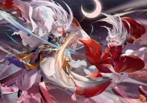 Bandai | Bộ Tranh Kim Cương Inuyasha Sesshoumaru - Anime Mosaic Artwork Hình tròn/Vuông Kim Cương Tinh Tế Trang Trí Nhà Thủ Công Thủ Công