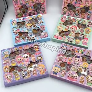 TAIYO Labubu Sticker Aesthetic 2D Stiker Pack Isi 100 Lembar Premium Karakter Korea Waterproof Deco