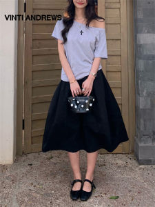 Cool Short Sleeve T-shirt Woman Summer Off-Shoulder Fashion Top