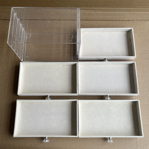 Elegant Multi-Layer Large Capacity Jewelry Storage Box Display Case for Earrings Rings Necklaces Bracelets Velvet Fabric