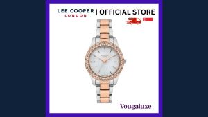 LEE COOPER OFFICIAL Women Metal Band Silver / Rose Gold Watch Water Resistant Affordable Branded Timepiece (2 Years Warranty) LC07390.520