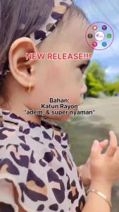 1-4Thn SWEETY Setelan Anak Balita plus Bandana bahan Rayon by AleshaApparel