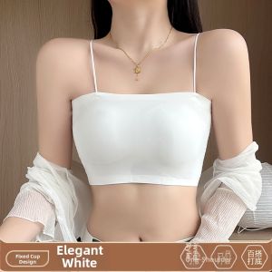 Seamless Strapless Bralette Womens Underwear Backless Vest Top Inner Wear Student Girl Full Cup Tube Top No Shoulder Strap