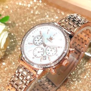 OLEVS Jam Tangan Wanita Arloji Cewek Cantik Anti Air Original Fashion Cewe Korea Terbaru Women Watch
