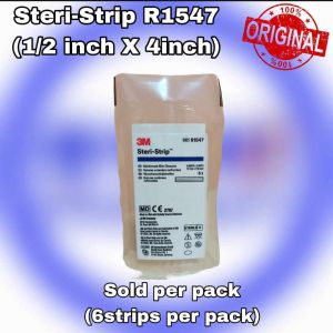 Steri Strip R1547 1/2inch X 4inches ( Sold per pack)