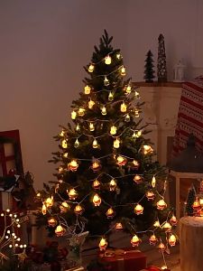 【COD】 2M 20LED Santa Claus Snowflake Tree LED Light String for Home Christmas Decoration