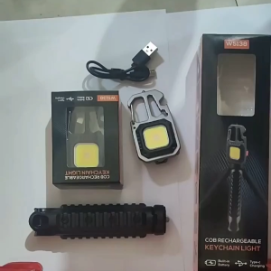 Đèn Pin Mini LED Đa Năng Có Cổng Sạc USB Móc Khóa Treo Ba Lô Tua Vít Đèn Pin Di Động Hấp Thụ Từ Tính Mạnh Đèn Du Lịch