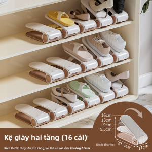 SIVASS | Giá Để Giày Tiết Kiệm Không Gian Điều Chỉnh Được 2 Tầng