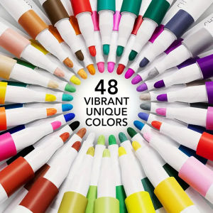 12-80Colors Acrylic Paint Pens Markers for Rock Painting Water Based Paint Markers Ceramic Easter Egg Glass Wood Manga DIY Gift