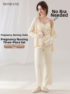Mom Jane | Breastfeeding Friendly Maternity Sleepwear Set with Pads