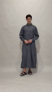 As-Sabar - Gamis Warna Jubah Pria Warna Motif Emboss Untuk Dewasa dan Remaja