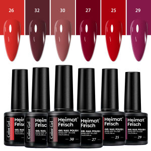 ชุดยาทาเล็บเจล 6 ชิ้น สำหรับทุกฤดูกาล สีชมพูนู้ด ชุดยาทาเล็บเจลกึ่งถาวร เหมาะสำหรับการแช่เล็บ