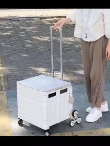 THE 45/75L Large Shopping Cart Trolley Foldable Climber Shopping